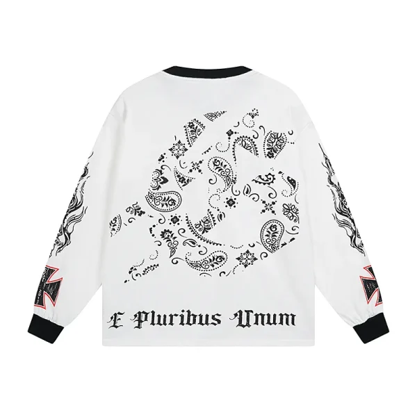 Godspeed Hollywood Thermal Long Sleeve T-shirt #3107 White/Apricot