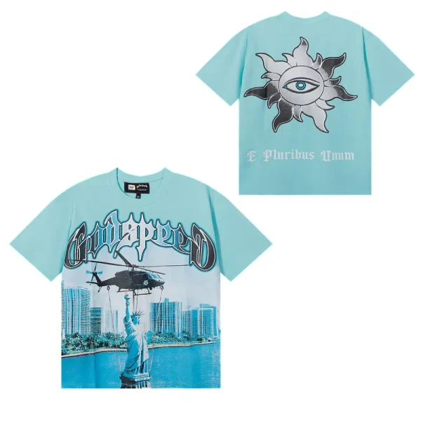 godspeed_liberty_lift_t_shirt__7076_green_black_white_1D255DC3F0212 Godspeed Liberty Lift T-Shirt #7076 Green/Black/White