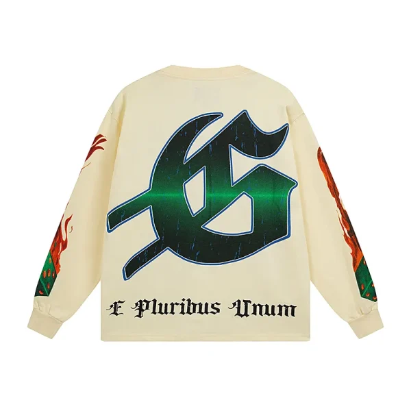 Godspeed Life’s A Gamble Long Sleeve T-shirt #3099 White/Apricot