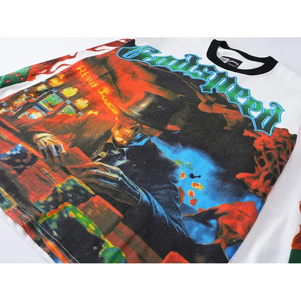 Godspeed Life’s A Gamble Long Sleeve T-shirt #3099 White/Apricot