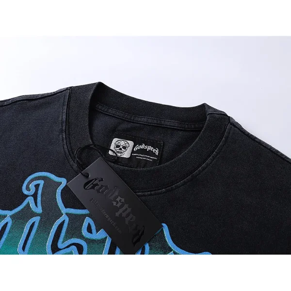 Godspeed Life's A Gamble T-shirt #1013 Black Wash