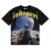 Godspeed No Looking Back T-Shirt #7072 Black Red/Apricot/Black Yellow