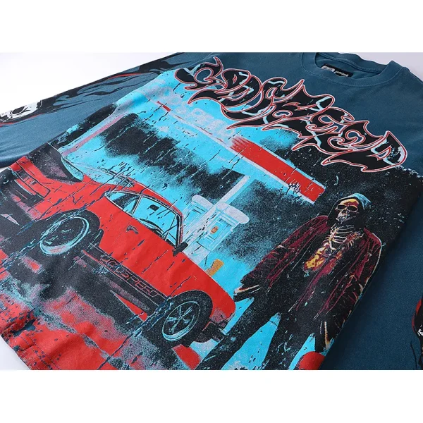 Godspeed Pit Stop L/S Thermal T-shirt #1101 Black/Blue Wash