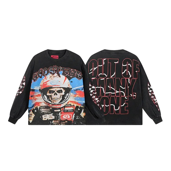 Godspeed Racer Goldie Long Sleeve T-shirt #1102 Black Wash