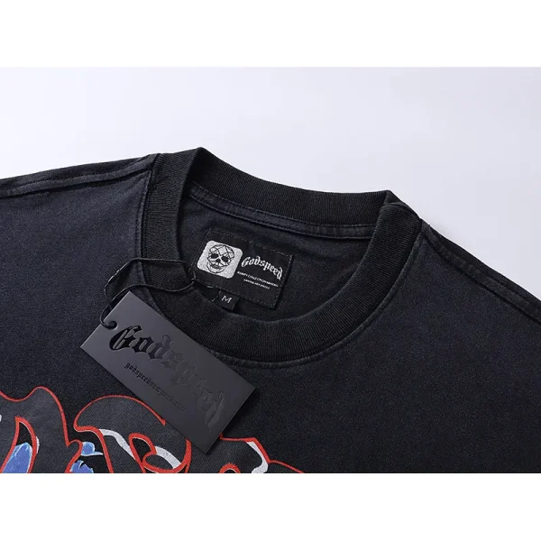 Godspeed Racer Goldie T-shirt #1012 Black Wash