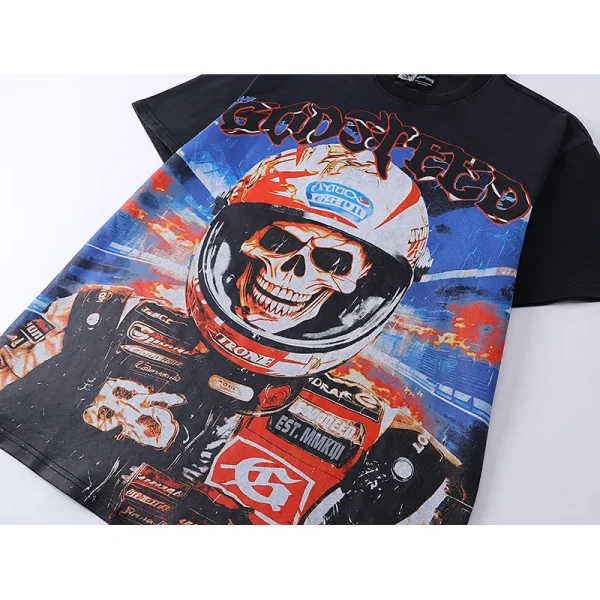 Godspeed Racer Goldie T-shirt #1012 Black Wash