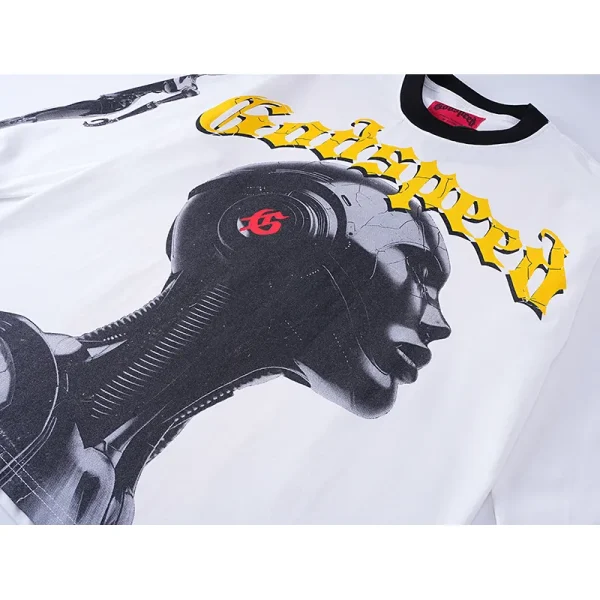 godspeed_robot_skulls_long_sleeve_t_shirt__3096_white_apricot_1CFBCE47F2A15 Godspeed Robot Skulls Long Sleeve T-shirt #3096 White/Apricot