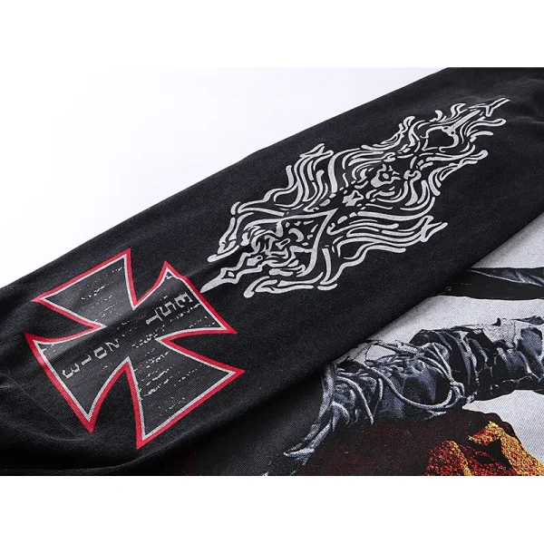 Godspeed Rocker Layered Long Sleeve T-shirt #1103 Black Wash