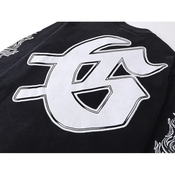 Godspeed Rocker Layered Long Sleeve T-shirt #1103 Black Wash