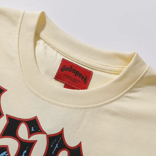 Godspeed Smell The Roses T-shirt #7070 Black/Apricot