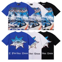 Godspeed Supercar Beach Road T-Shirt #7075 Blue/White/Black Godspeed Supercar Beach Road T-Shirt #7075 Blue/White/Black