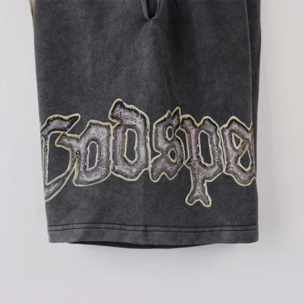 Godspeed Sweat Shorts #8678 Black/Pink