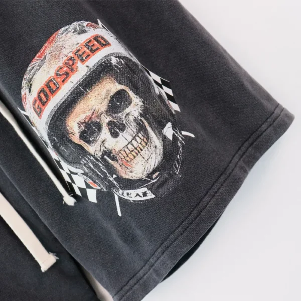 Godspeed Sweat Shorts #8679 Black/Blue