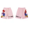 Godspeed Sweat Shorts #8775 Black/Blue/Pink