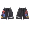 Godspeed Sweat Shorts #8775 Black/Blue/Pink