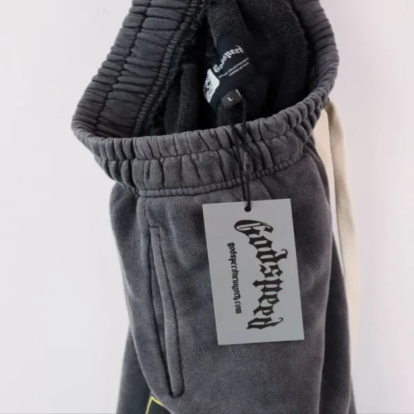 Godspeed Sweat Shorts #8775 Black/Blue/Pink