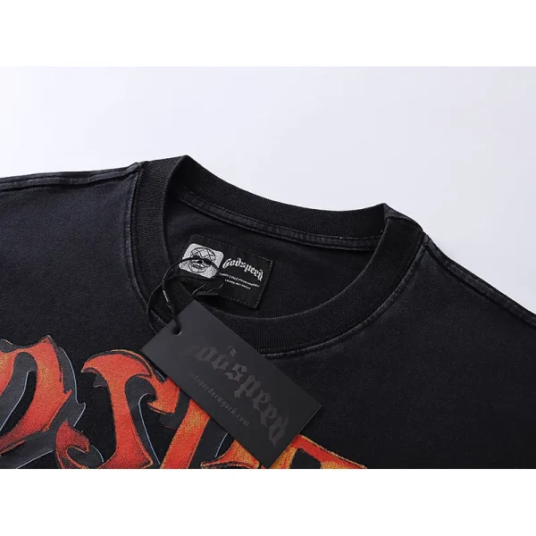 Godspeed Victory Toast T-shirt #1016 Black Wash