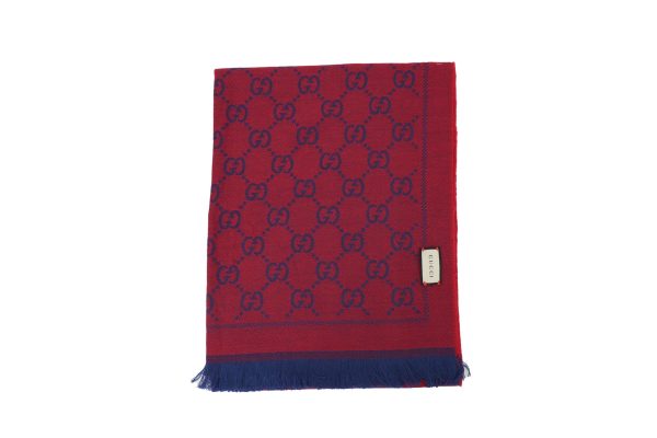 _gucci___knitted__bassel___scarf__bed_1D182A55FD11A Gucci Knitted Bassel Scarf Red