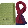 Gucci Knitted Bassel Scarf Red Gucci Knitted Bassel Scarf Red