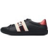 Gucci Ace Stripe Leather 'Black' Gucci Ace Stripe Leather 'Black'
