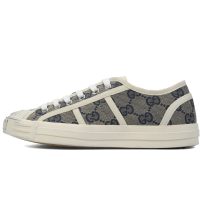 Gucci canvas shoes shell gray Gucci canvas shoes shell gray