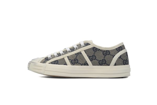Gucci canvas shoes shell gray Gucci canvas shoes shell gray