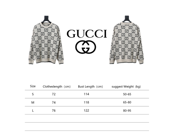 gucci_classic_double_g_jacquard_sweater_white_1B602C092FE18 Gucci Classic Double G Jacquard Sweater White