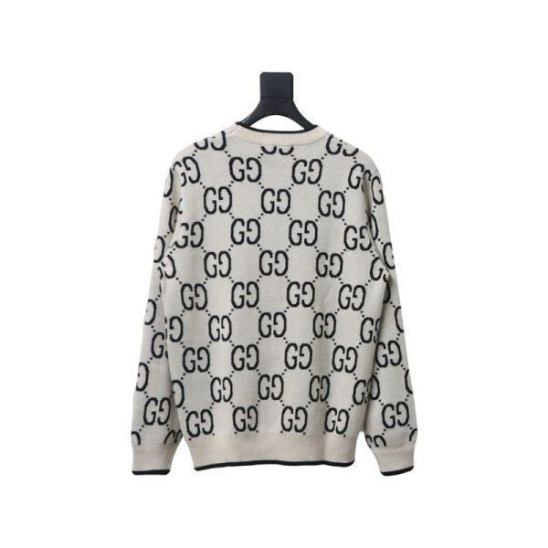 Gucci Classic Double G Jacquard Sweater White Gucci Classic Double G Jacquard Sweater White