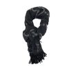 Gucci Knitted Bassel Scarf Dark Black Gucci Knitted Bassel Scarf Dark Black
