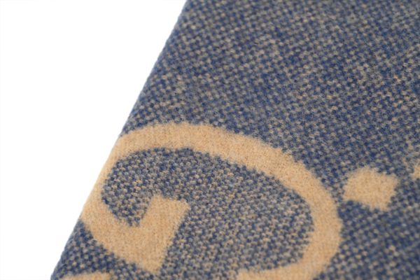 gucci_knitted__bassel_scarf__dark_brown_blue_1D185A778DD10 Gucci Knitted Bassel Scarf Dark Brown-Blue