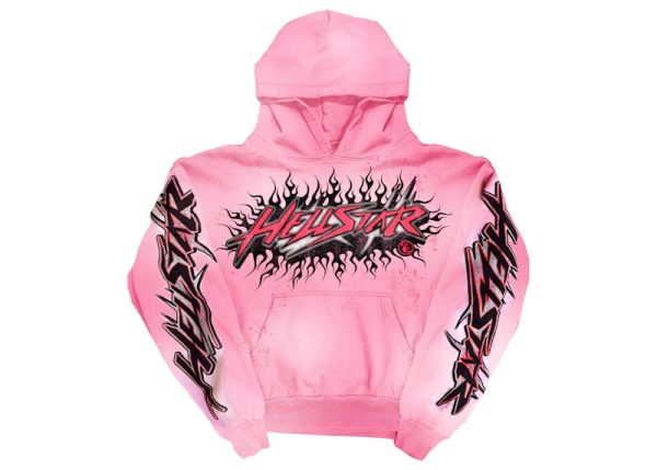 Hellstar Brainwashed Without Brain HoodiePink FW23 Hellstar Brainwashed Without Brain HoodiePink FW23