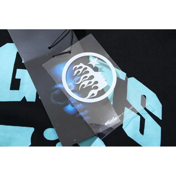 Hellstar 'Powered By The Star' Long-Sleeve T-Shirt #651 Black Purple