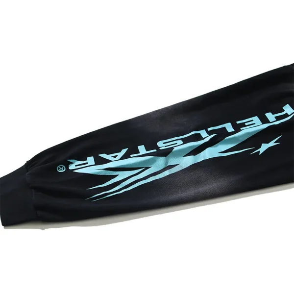 Hellstar 'Powered By The Star' Long-Sleeve T-Shirt #651 Black Purple