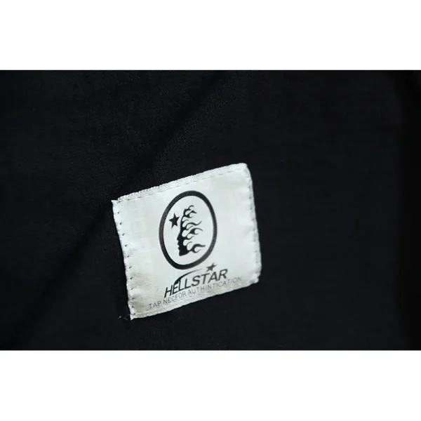 Hellstar 'Powered By The Star' Long-Sleeve T-Shirt #651 Black Purple