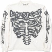 Hellstar Airbrushed Bones Longsleeve White Hellstar Airbrushed Bones Longsleeve White