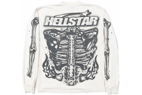 hellstar_airbrushed_bones_longsleeve_white_1B8429A73211F Hellstar Airbrushed Bones Longsleeve White