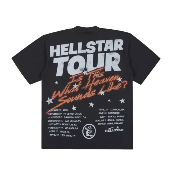 Hellstar Biker Tour T-Shirt Faded Black