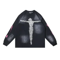 Hellstar Christ Long-Sleeve T-Shirt #652 Washed Black