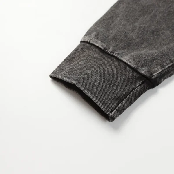 Hellstar Christ Long-Sleeve Washed Black T-Shirt D3102 Old Brick Red