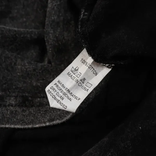 Hellstar Christ Long-Sleeve Washed Black T-Shirt D3102 Old Brick Red