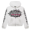 Hellstar Records Glitter Zip-Up White Hellstar Records Glitter Zip-Up White