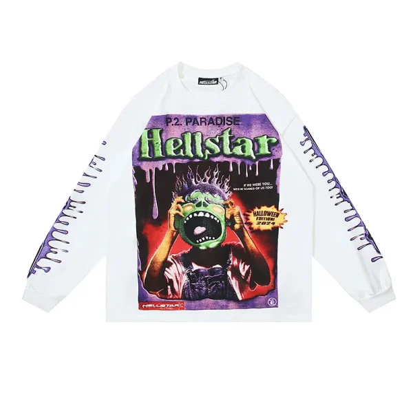 hellstar_horror_book_long_sleeve_t_shirt__590_black_white_1D0E4CD45781E Hellstar Horror Book Long-Sleeve T-Shirt #590 Black/White