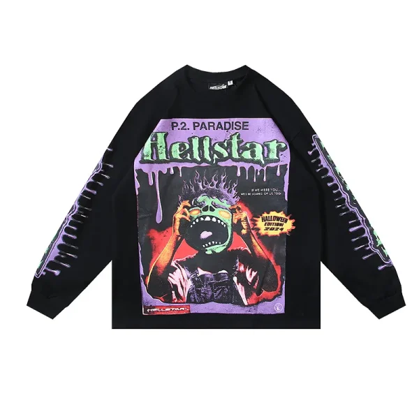 hellstar_horror_book_long_sleeve_t_shirt__590_black_white_1D0E4CE6FC91B Hellstar Horror Book Long-Sleeve T-Shirt #590 Black/White