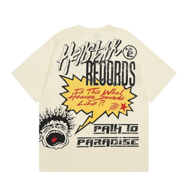 Hellstar Records T-shirt Off-White