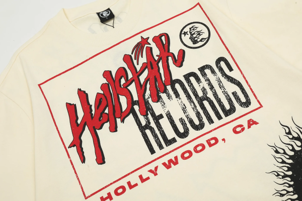 Hellstar Records T-shirt Off-White