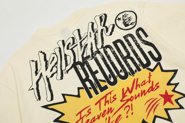 Hellstar Records T-shirt Off-White