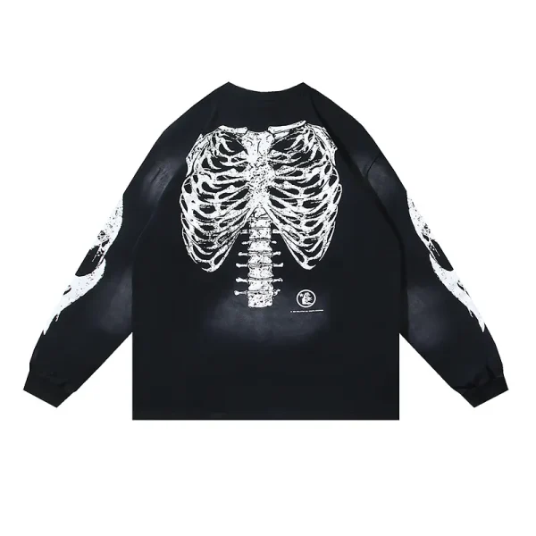 Hellstar Skeleton Long-Sleeve T-Shirt #699 Black