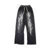 Hellstar Studios Racer Flare Black Sweatpants Hellstar Studios Racer Flare Black Sweatpants
