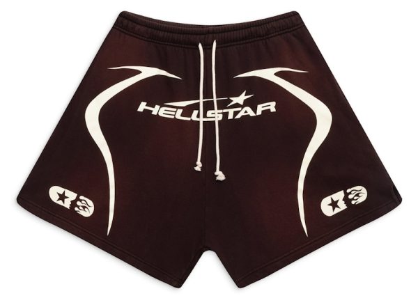 Hellstar Warm Up Shorts Brown
