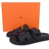 hermes_flat_slippers_black_1C5DCC2ED1814 Hermes Flat Slippers Black